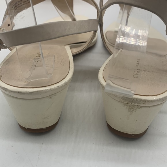 Vintage Cole Haan Leather Off White Thong Sandals - As is. CH3104 - Picture 5 of 8